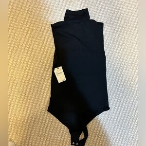 Good American Black Bodysuit small New with Tags